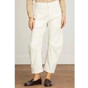 Nili Lotan Off-White Wide Leg Trousers